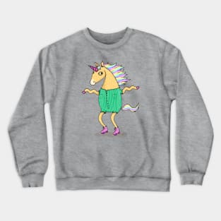 Roller skate Unicorn Crewneck Sweatshirt